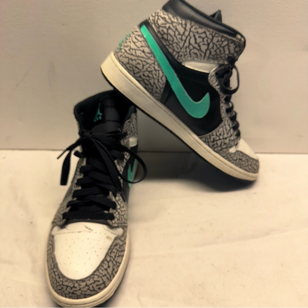 Air Jordan 1 Retro High Black Atmos Panda Elephant 839115-013 Size 11.5